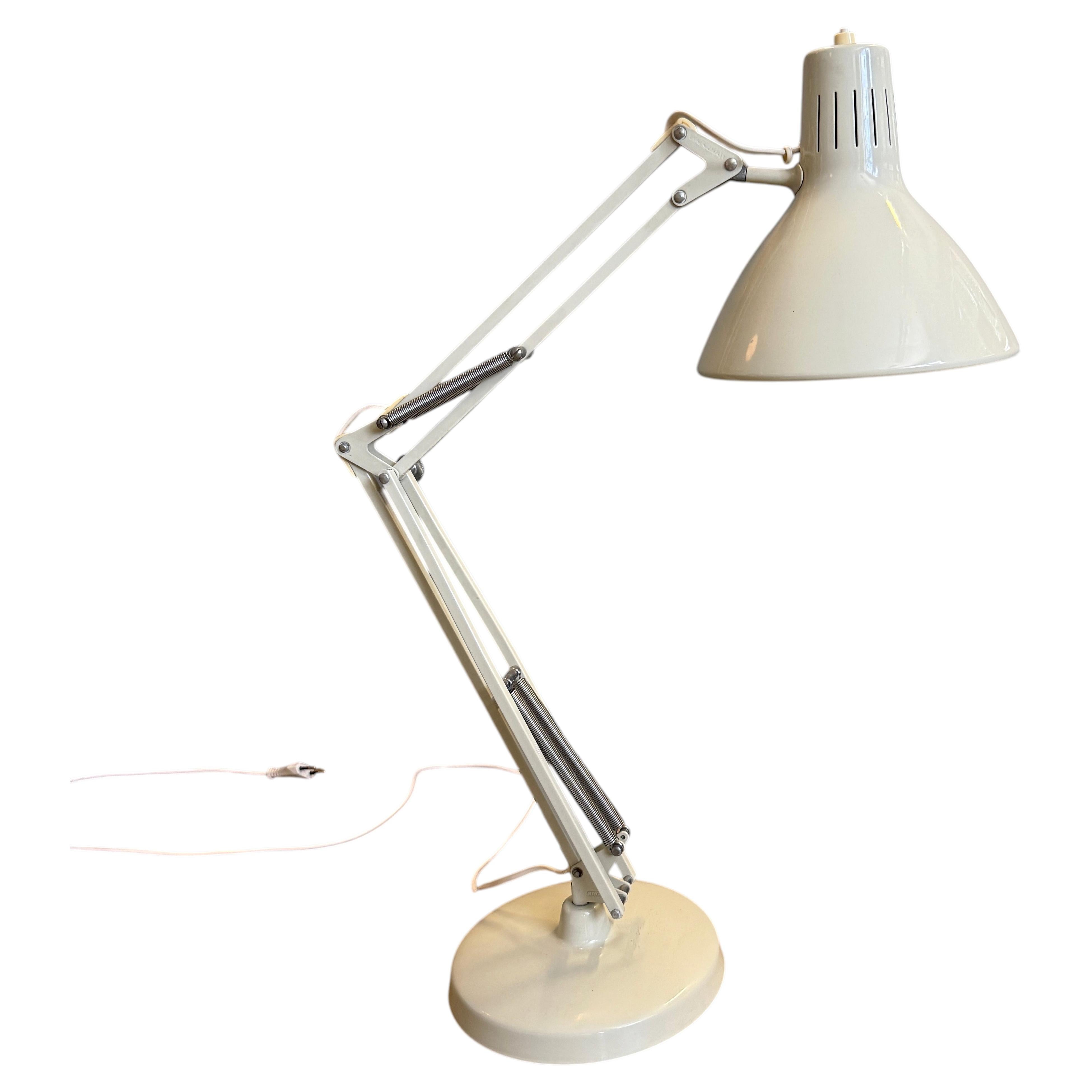 1970's Luxo LS1A Architects Desk Lamp w. Base