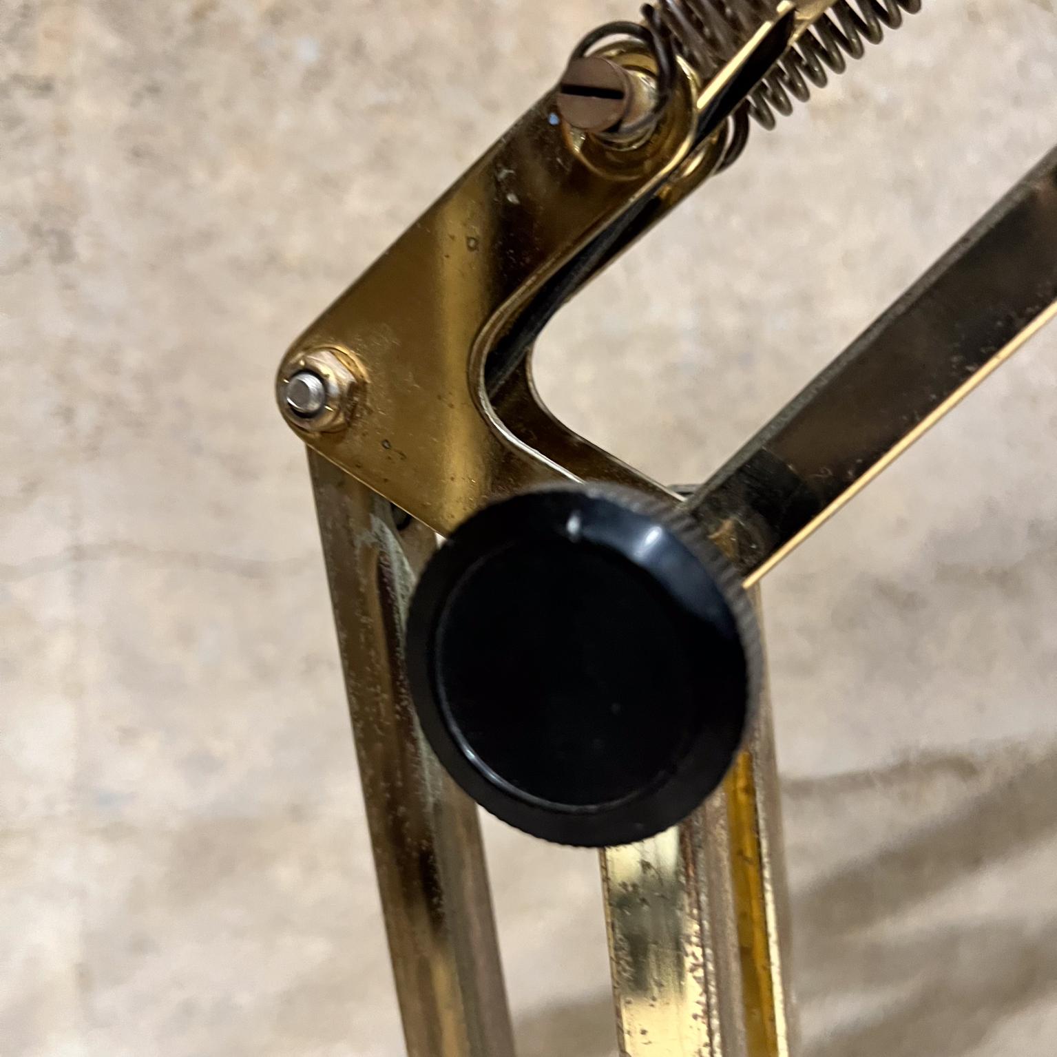 1970s Luxo XL Brass Floor Lamp Modern Articulating Light 2