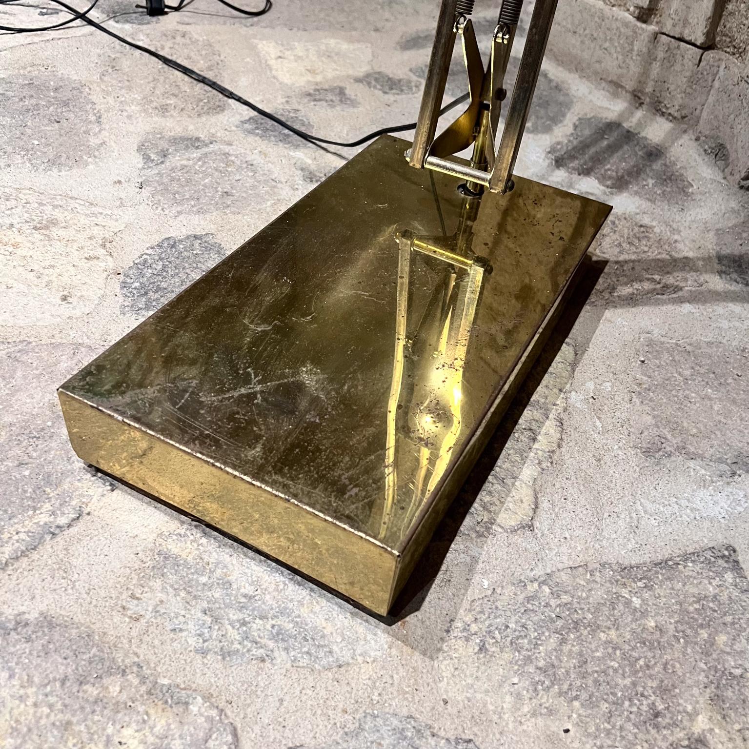 1970s Luxo XL Brass Floor Lamp Modern Articulating Light 6