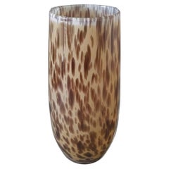 Vaso artigianale di lusso degli anni '70 in vetro di Murano del Maestro del Vetro.