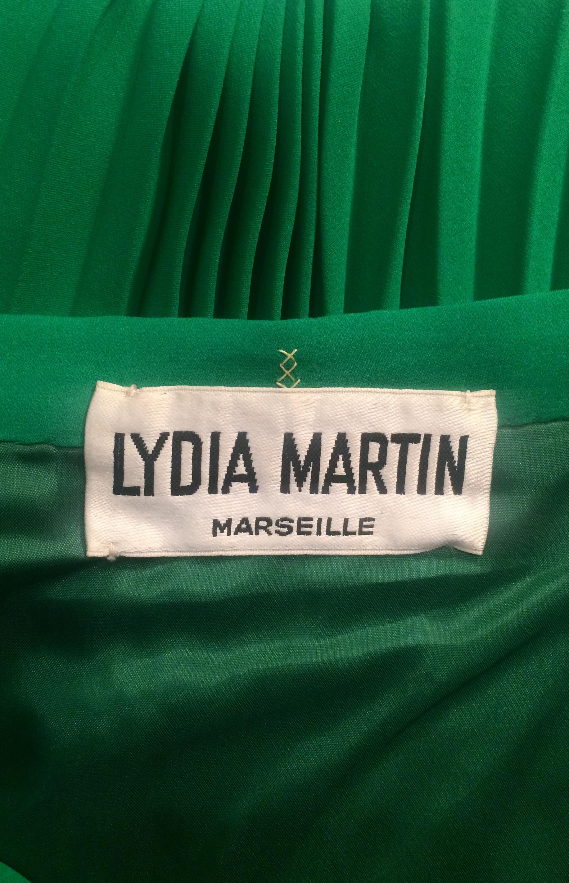 Blue 1970s Lydia Martin Skirt Suit Ensemble Possibly Yves Saint Laurent  For Sale