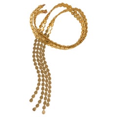 M. Gérard Yellow Gold Lavalier Necklace 1970s