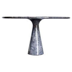 1970s M1 Mangiarotti Dining Table in Gray Mondragone Marble for Skipper, Italy