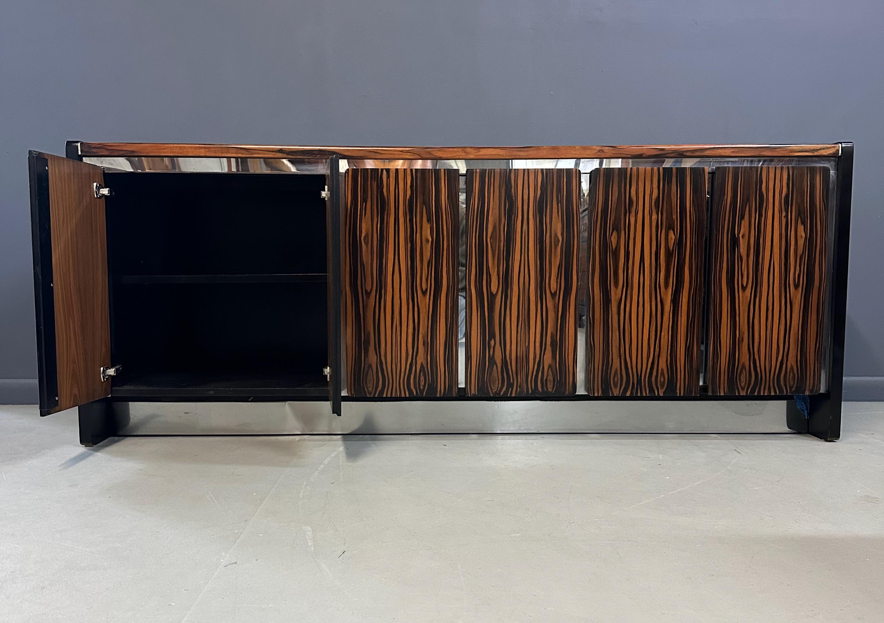 Crédence en ébène de Macassar des années 1970 par Milo Baughman pour John Stuart Mid Century en vente 8