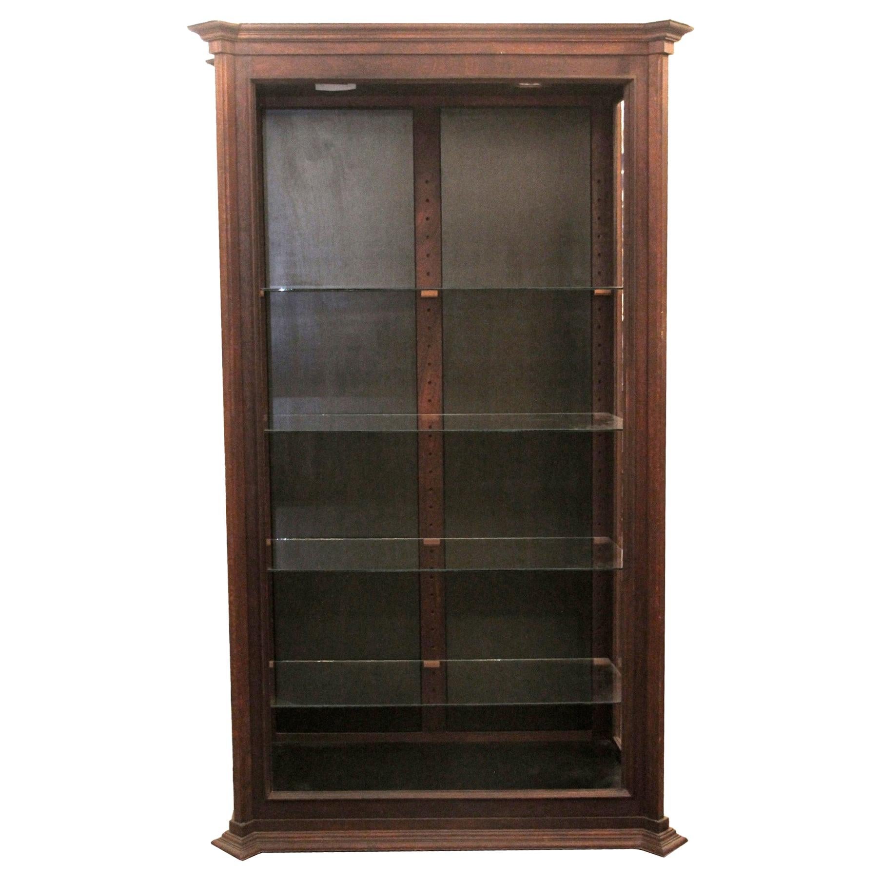 Vintage Display Case with Aluminum Legs at 1stDibs