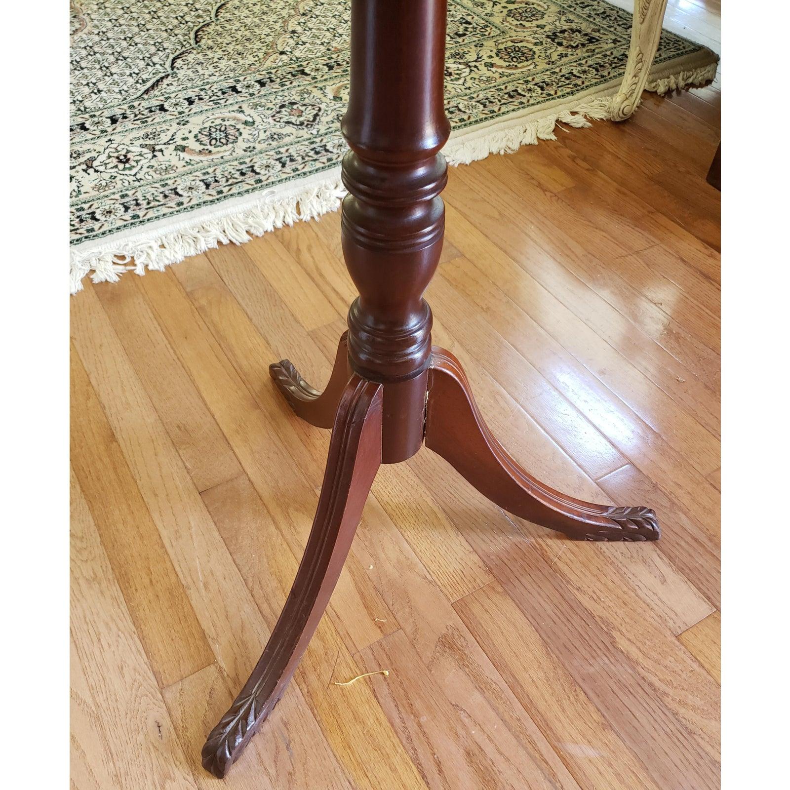 Mid-Century Modern 1970s Mahogany Twisted Edge Occasional Center Table