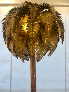 1970s Maison Jansen Palm Tree Floor Lamp