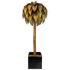 1970s Maison Jansen Palm Tree Floor Lamp