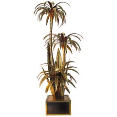 1970s Maison Jansen Palm Tree Floor Lamp
