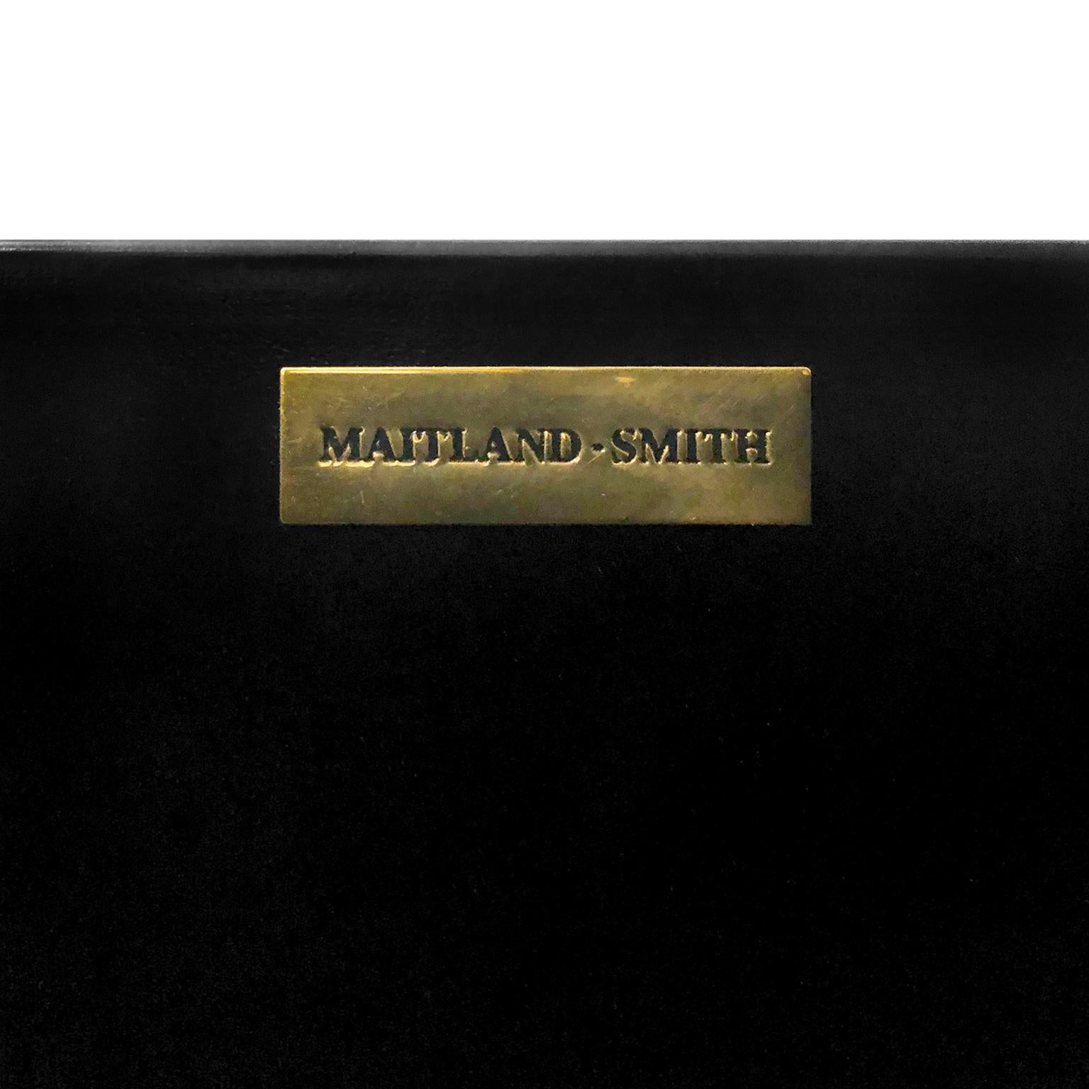 Late 20th Century 1970s Maitland Smith Black and Tan Lacquered Box