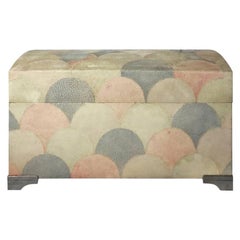1970s Maitland-Smith Scalloped Shagreen Box
