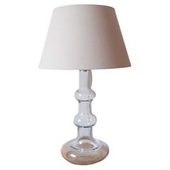 1970s 'Mandarin' Clear Glass Table Lamp by Holmegaard