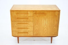 1970s Maple Cabinet or Chest Of Drawers, Czechoslovakia
