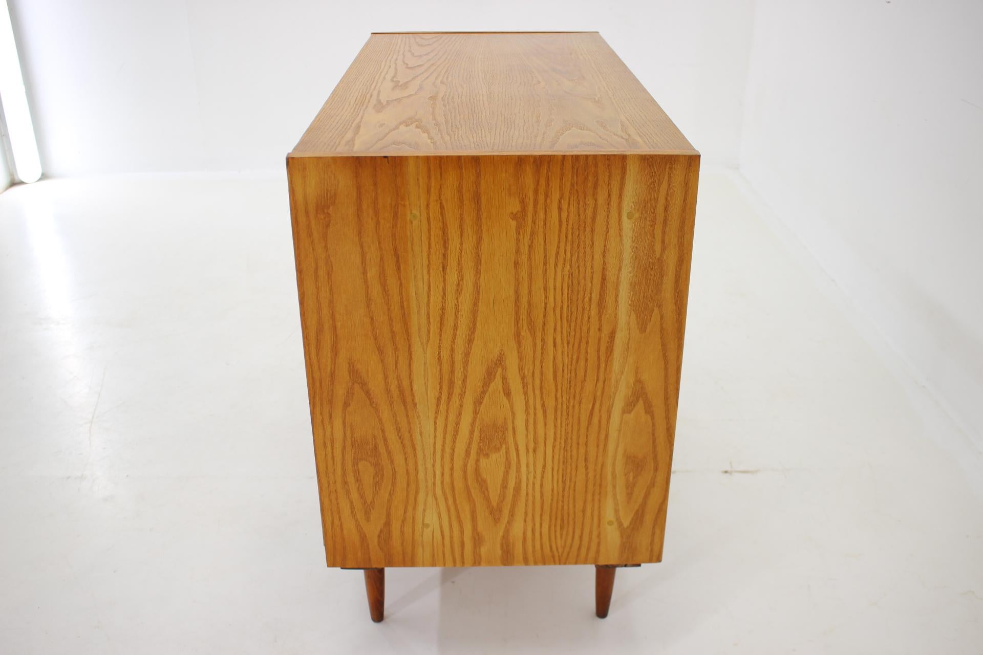 Late 20th Century 1970s Maple Cabinet or Chest Of Drawers, Czechoslovakia For Sale