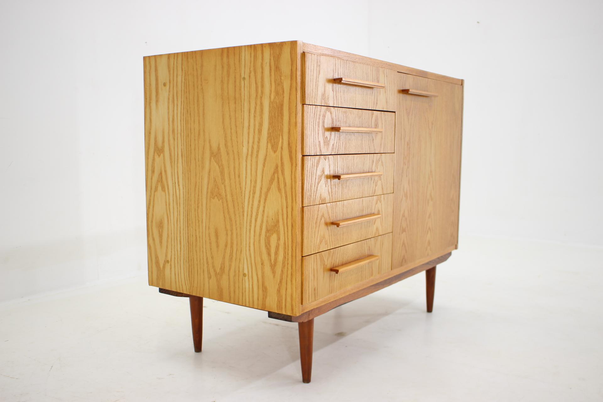 1970s Maple Cabinet or Chest Of Drawers, Czechoslovakia For Sale 1