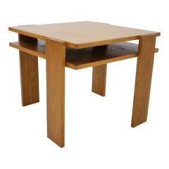 Table basse en érable des années 1970, Tchécoslovaquie