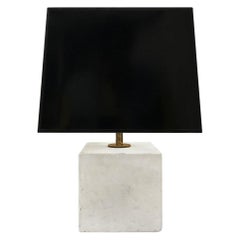 1970s Marble Cube Lamp