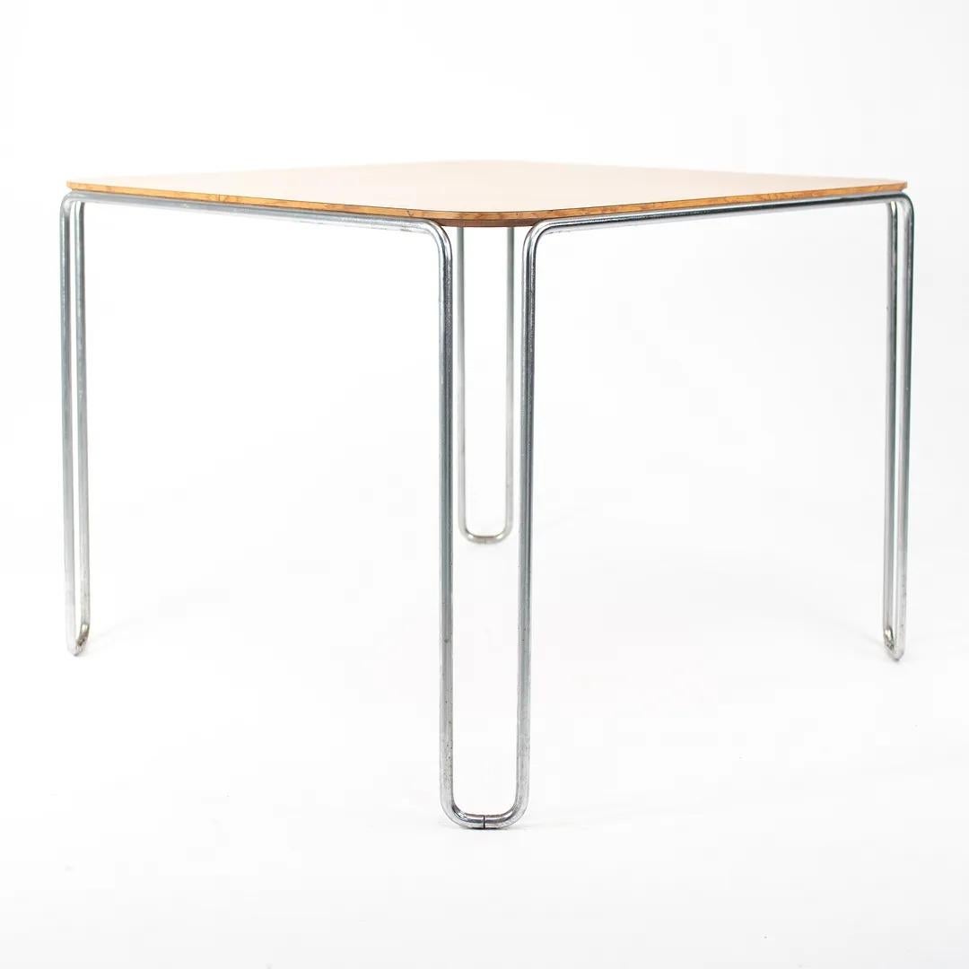 American 1970s Marcel Breuer B10 Laminate & Steel Dining Table by General Fireproofing Co For Sale