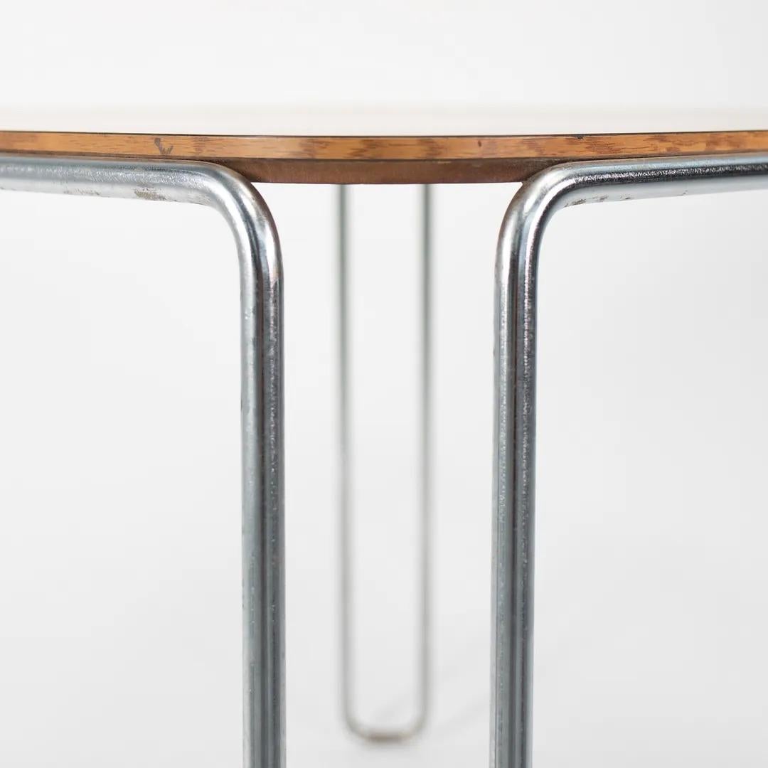 1970s Marcel Breuer B10 Laminate & Steel Dining Table by General Fireproofing Co In Good Condition For Sale In Philadelphia, PA