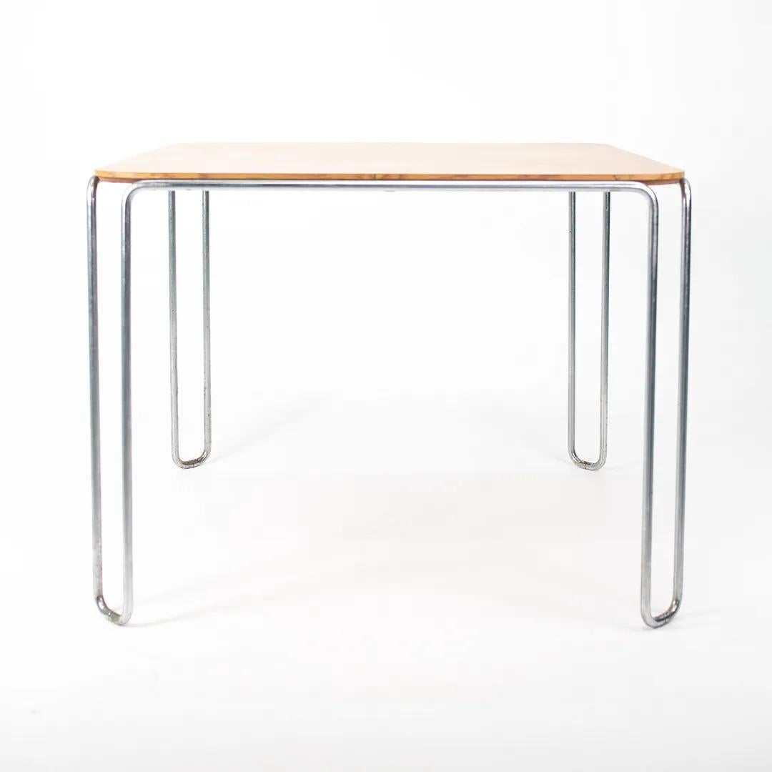 Late 20th Century 1970s Marcel Breuer B10 Laminate & Steel Dining Table by General Fireproofing Co For Sale