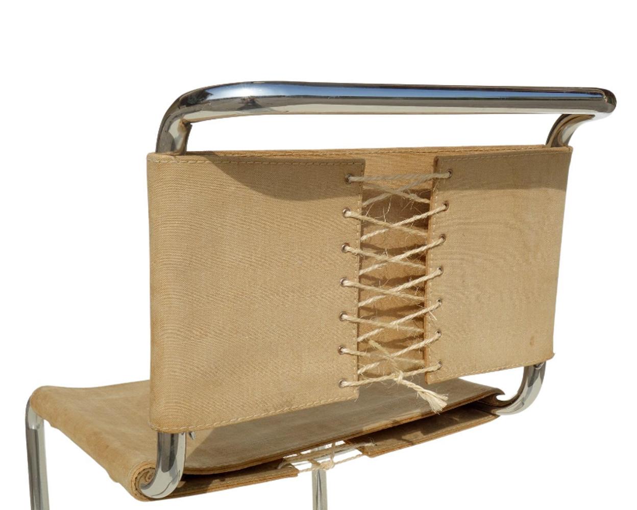 1970 Marcel Breuer B33 para Knoll Sillas de diseño Bauhaus, set de 4 finales del siglo XX en venta
