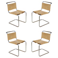 1970s Marcel Breuer B33 for Knoll Bauhaus Design Chairs, Set of 4