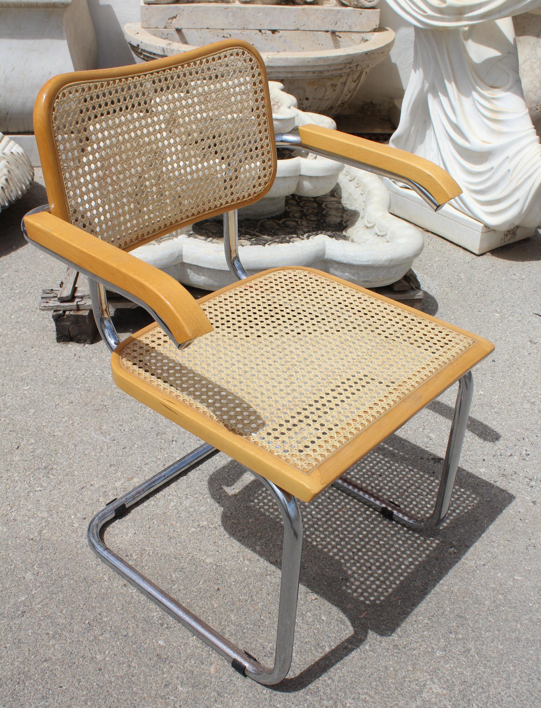 rattan chrome chair