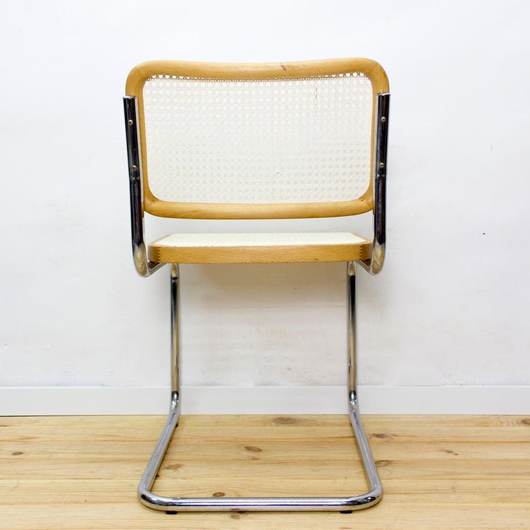 1970s Marcel Breuer for Cidue B32 Cesca Chairs, Set of 6 For Sale 2