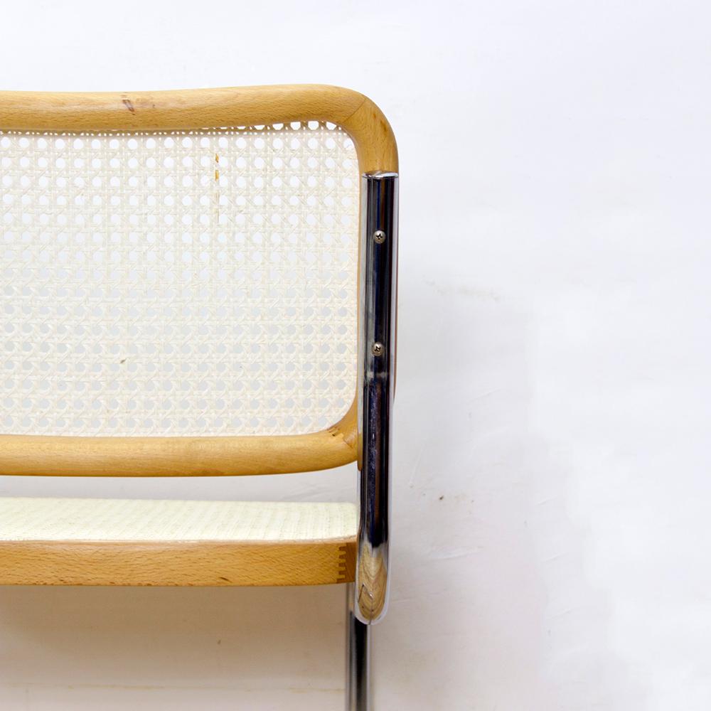 1970s Marcel Breuer for Cidue B32 Cesca Chairs, Set of 6 For Sale 2