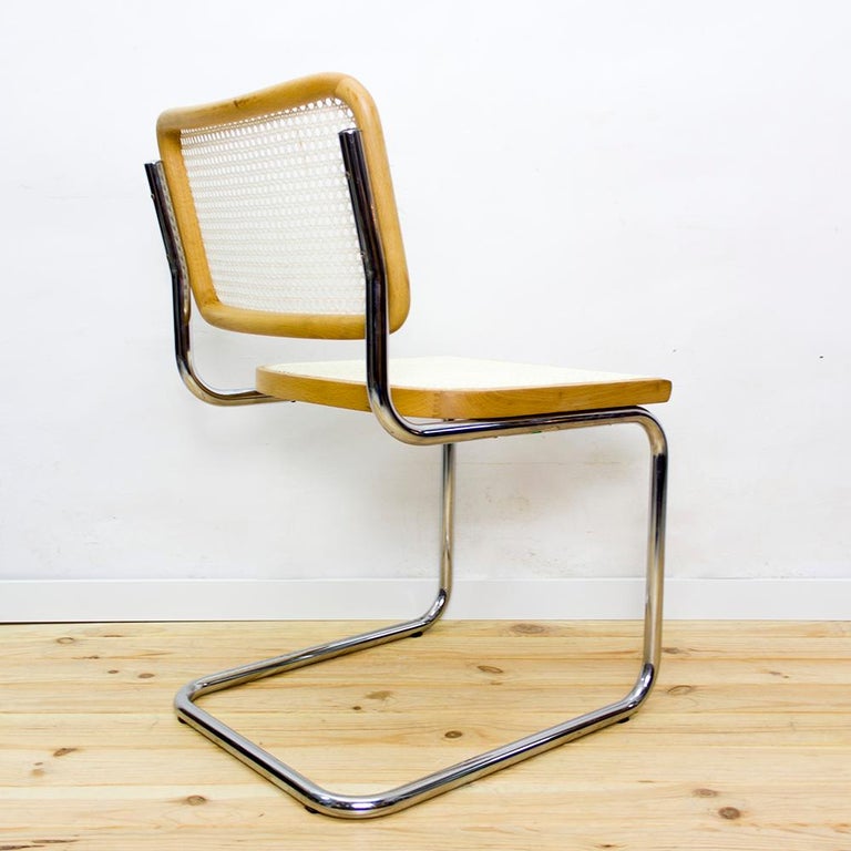 1970s Marcel Breuer for Cidue B32 Cesca Chairs, Set of 6 For Sale 4