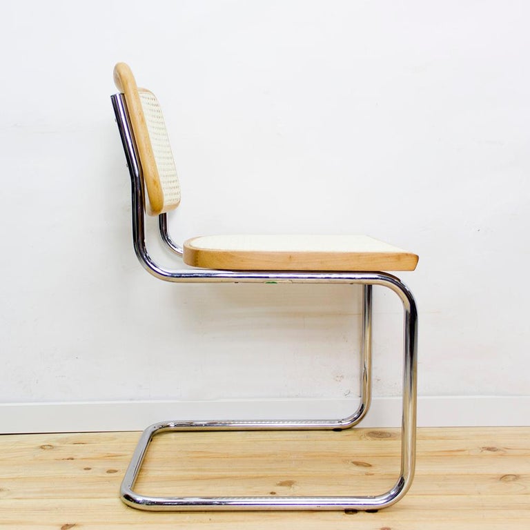 1970s Marcel Breuer for Cidue B32 Cesca Chairs, Set of 6 For Sale 6