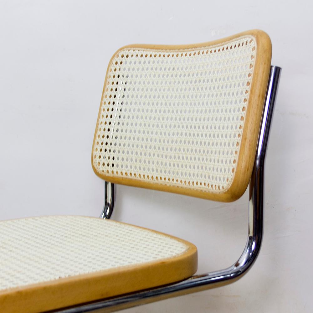 Bauhaus 1970s Marcel Breuer for Cidue B32 Cesca Chairs, Set of 6 For Sale