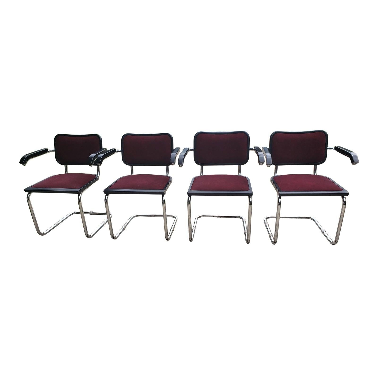 1970s Marcel Breuer S64 Chairs by Gordon International made in Italy. 
Good vintage condition. 
Measures 23.6