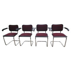 Chaises emblématiques Marcel Breuer S64 de Gordon International des années 1970, ensemble de 4 pièces