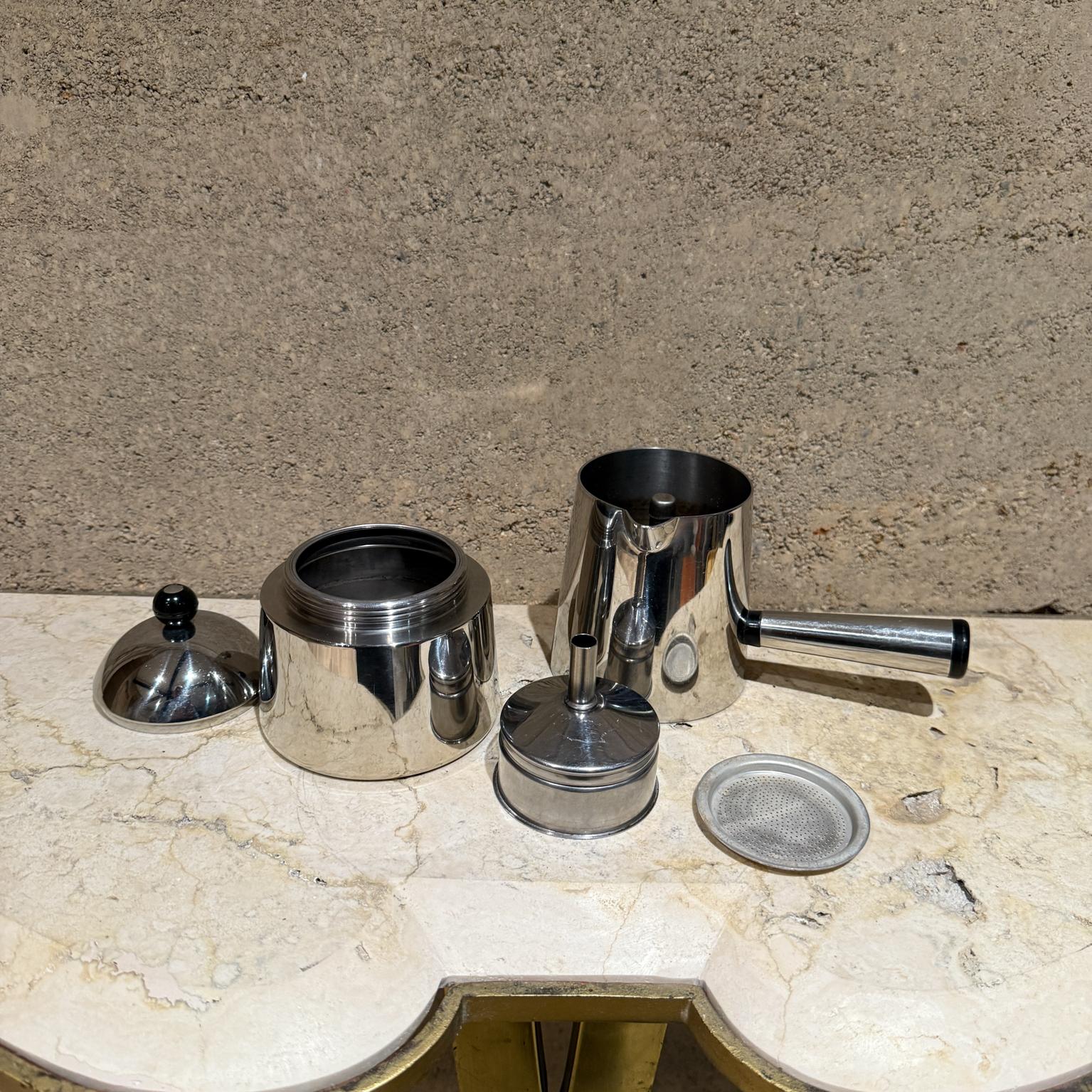 Italiano Caffettiera per espresso Marco Zanuso Lavazza Carmencita Moka del 1970 in vendita