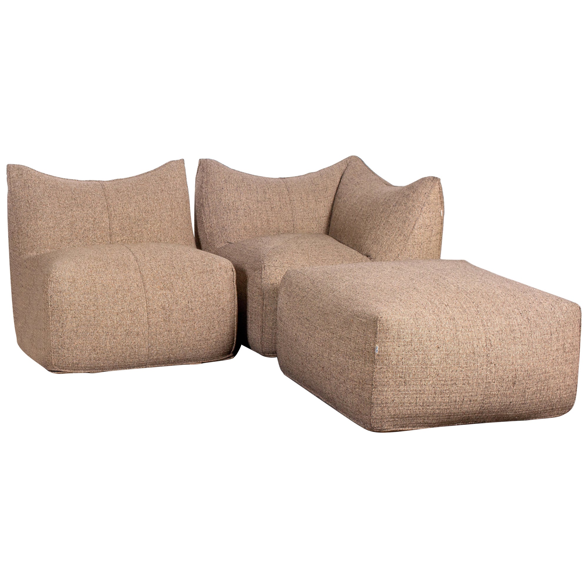 1970s Mario Bellini 3-Piece Bambole Sofa Set for B&B Italia