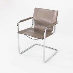 1970s Mart Stam for Matteo Grassi MG6 Chrome and Leather Arm Chair
