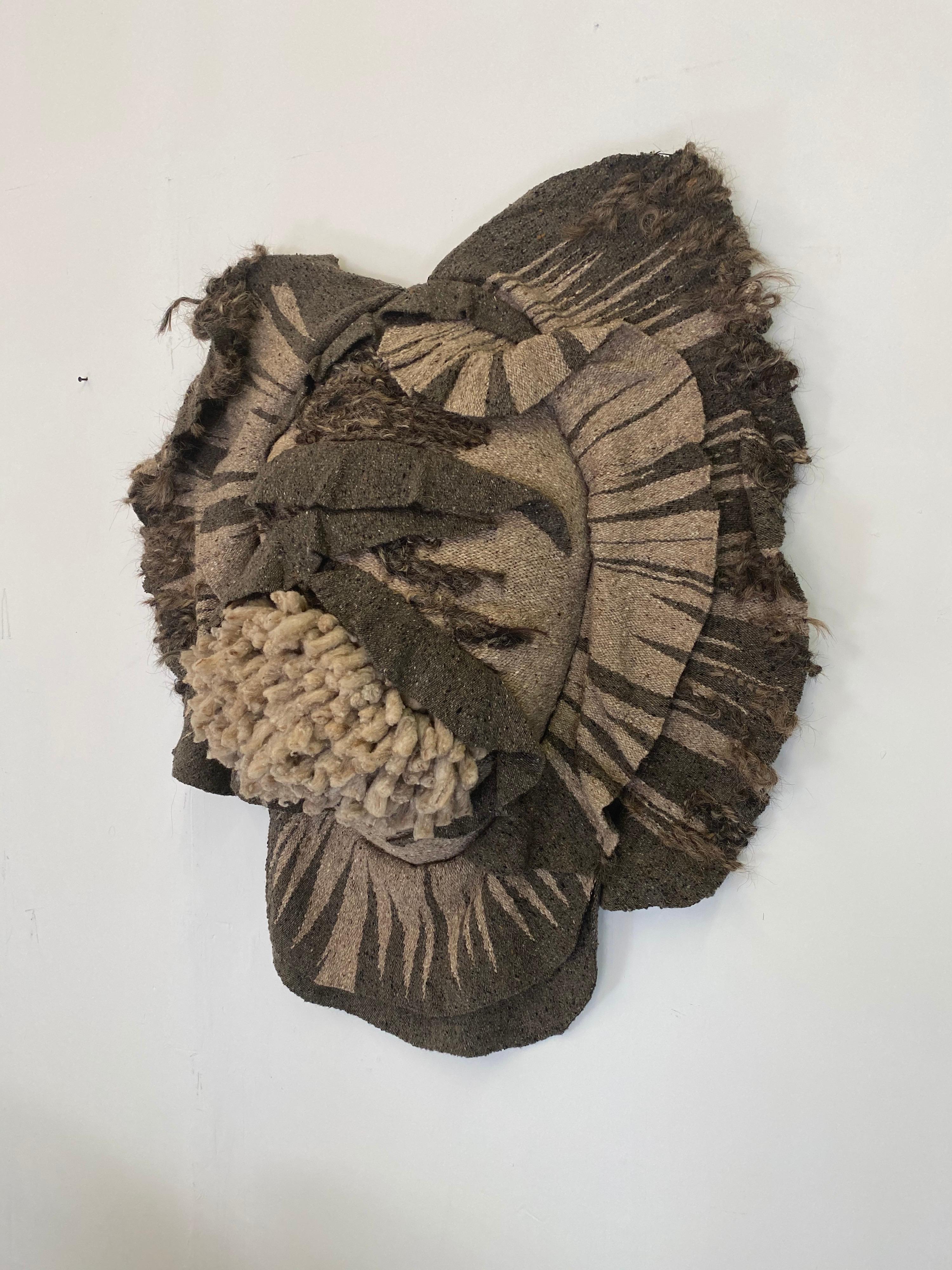 Arte de pared textil abstracto zoomórfico Martha Stein, años 70 finales del siglo XX en venta
