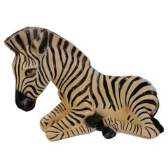 1970 Marwal Industries Baby Resin Zebra Sculpture
