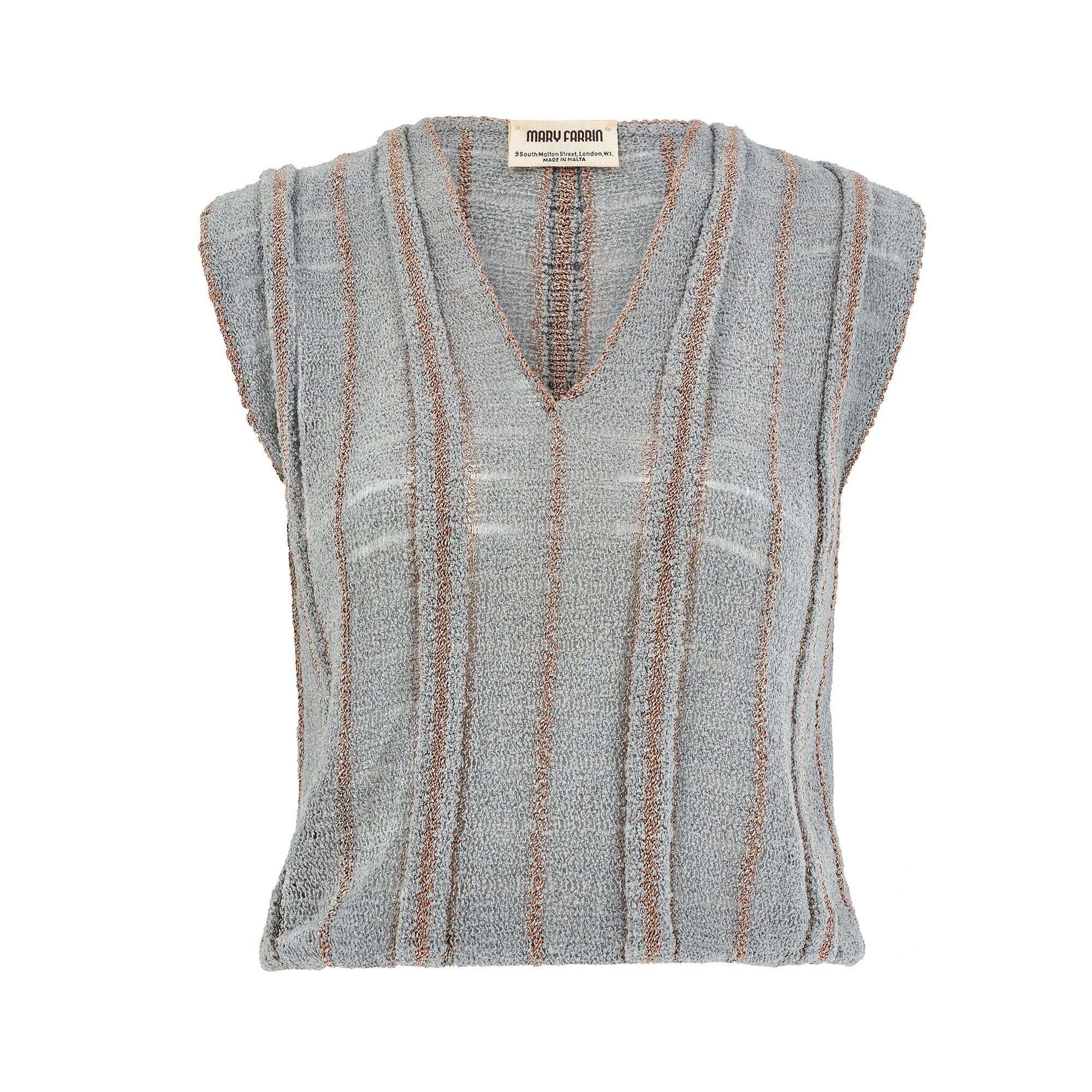 1970s Mary Farrin Four Piece Knitted Skirt Suit In Excellent Condition For Sale In London, GB