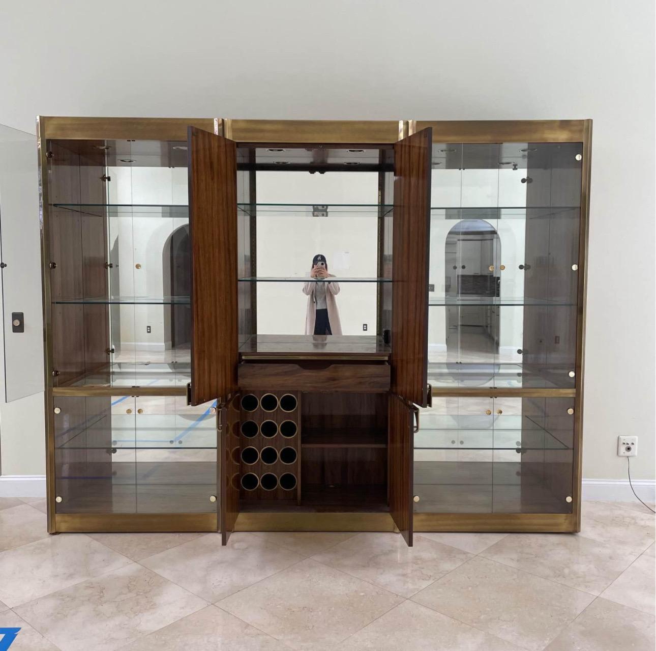 1970's Monumental Mastercraft Display Cases, set of 3 For Sale 8