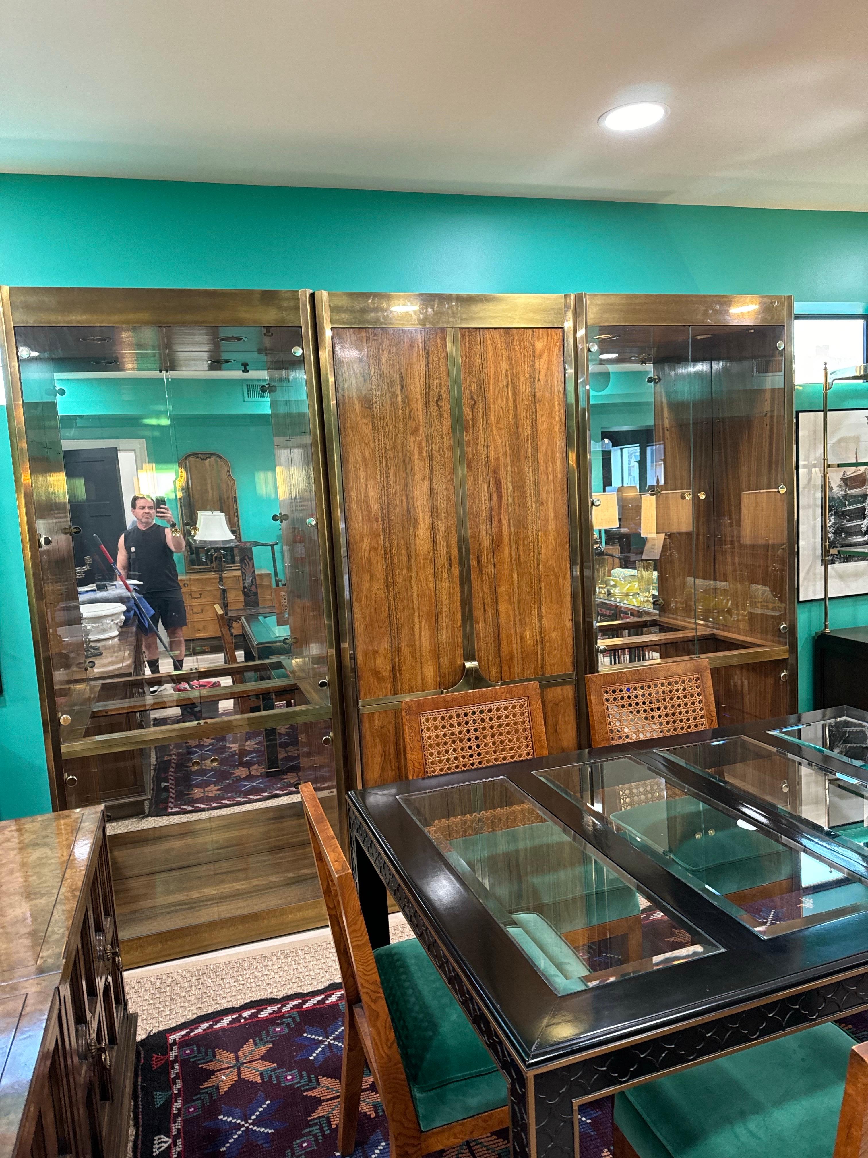1970's Monumental Mastercraft Display Cases, set of 3 For Sale 1