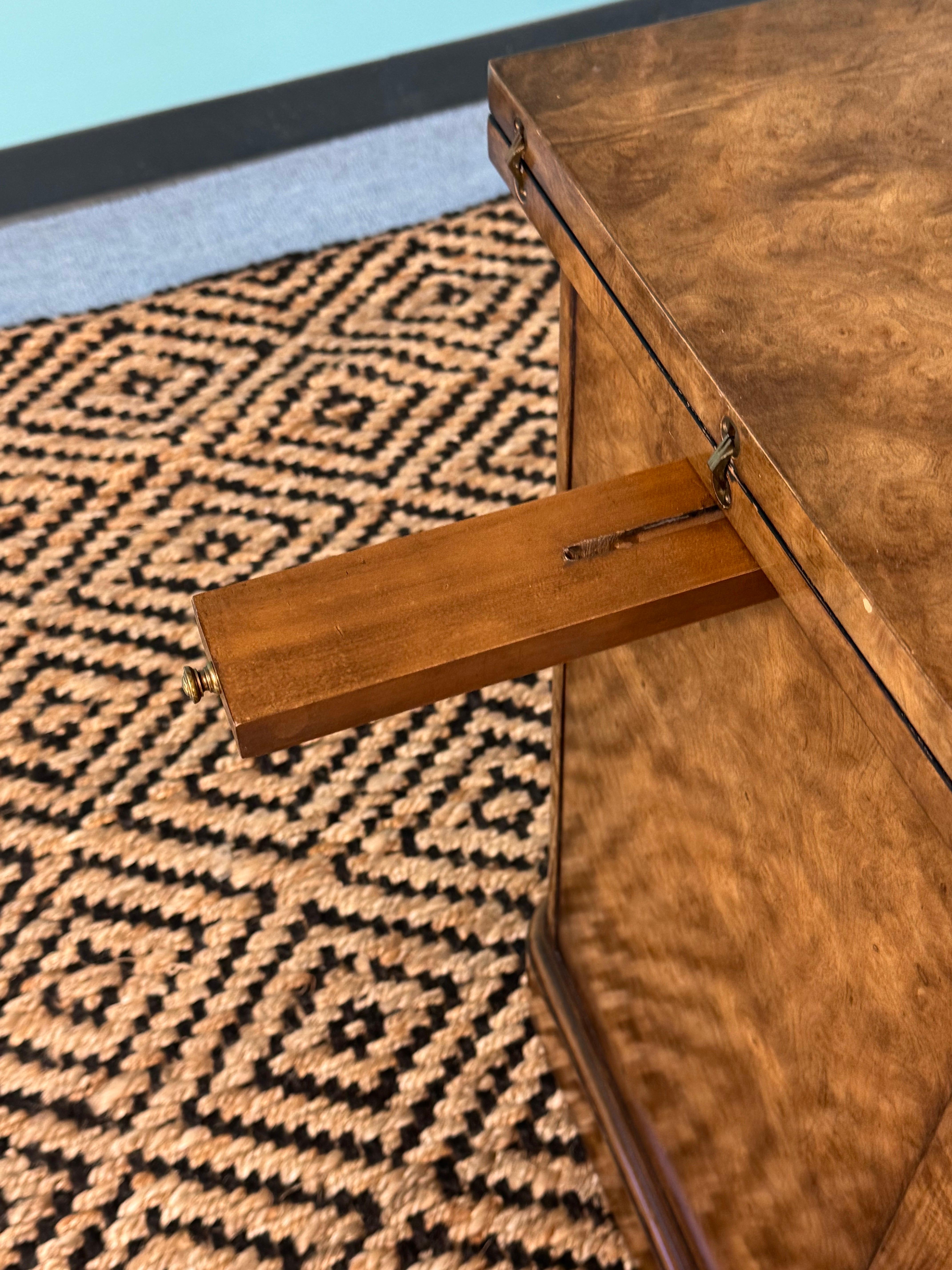 Beautiful Mastercraft Flip Top Dry Bar or Serving Buffet. Extremely Fine Original Vintage Condition. Label intact. 