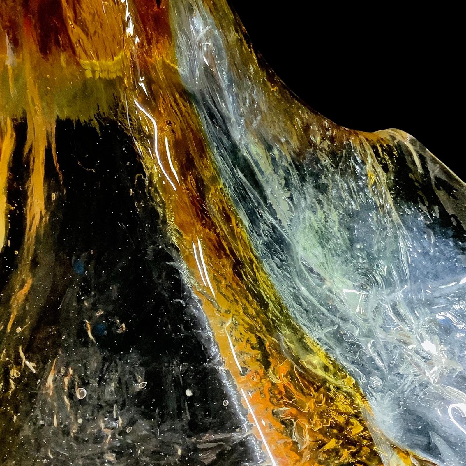 1970's Mazzega Murano Glass Pendant Light In Good Condition For Sale In London, GB