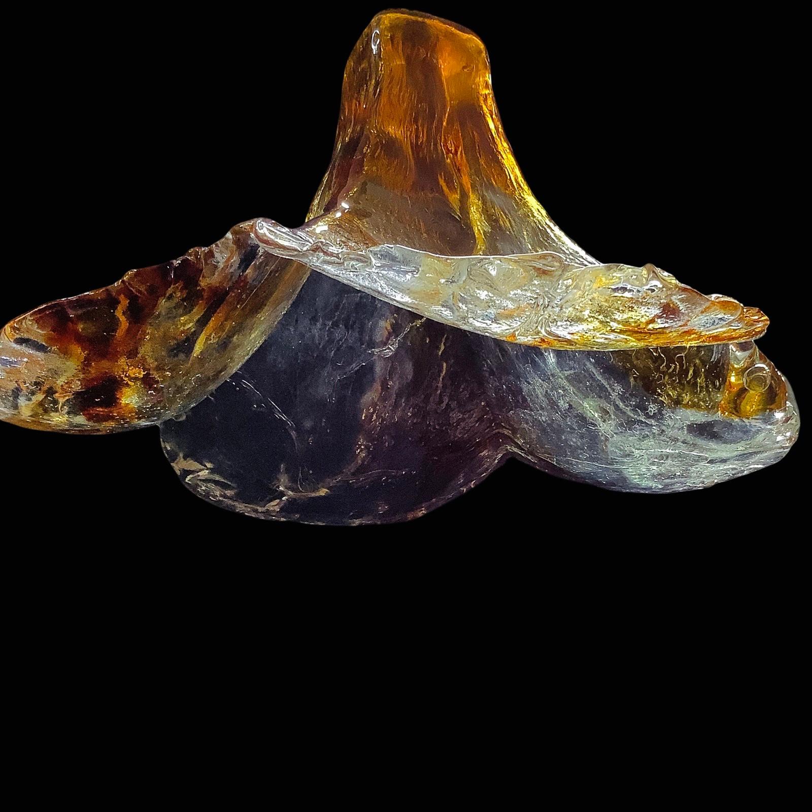 1970's Mazzega Murano Glass Pendant Light For Sale 1