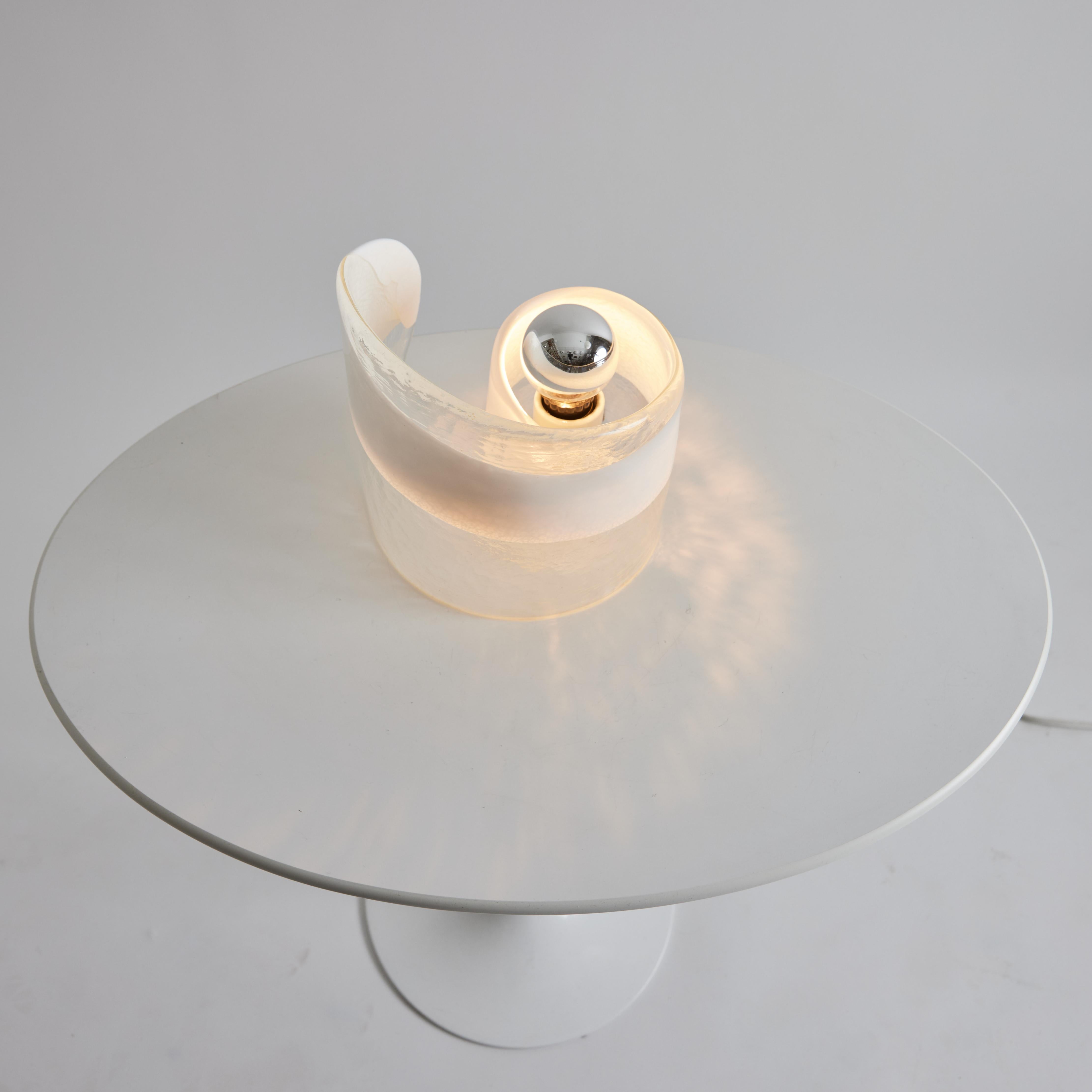 1970s Mazzega Murano Glass Swirl Table Lamp 10