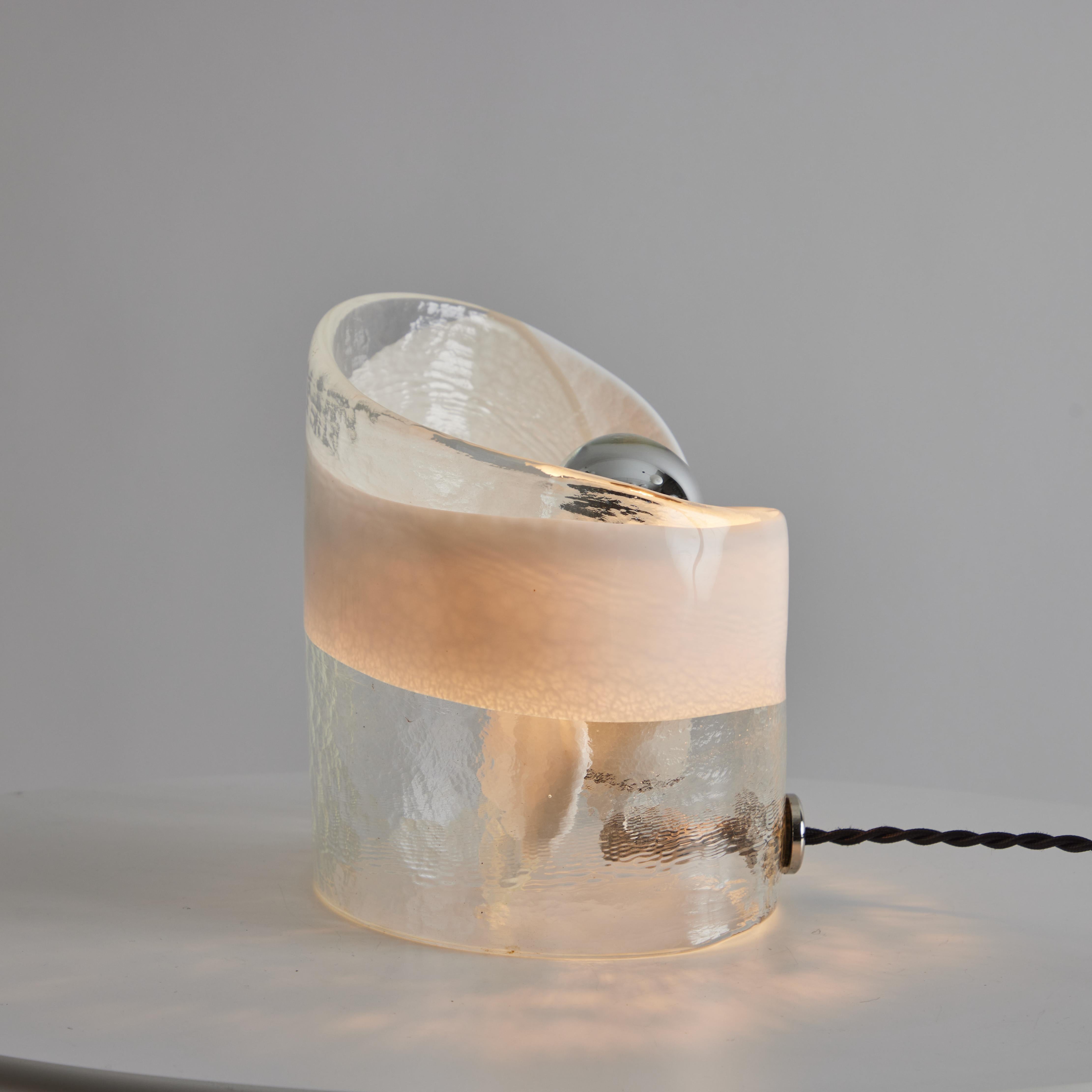 1970s Mazzega Murano Glass Swirl Table Lamp 12