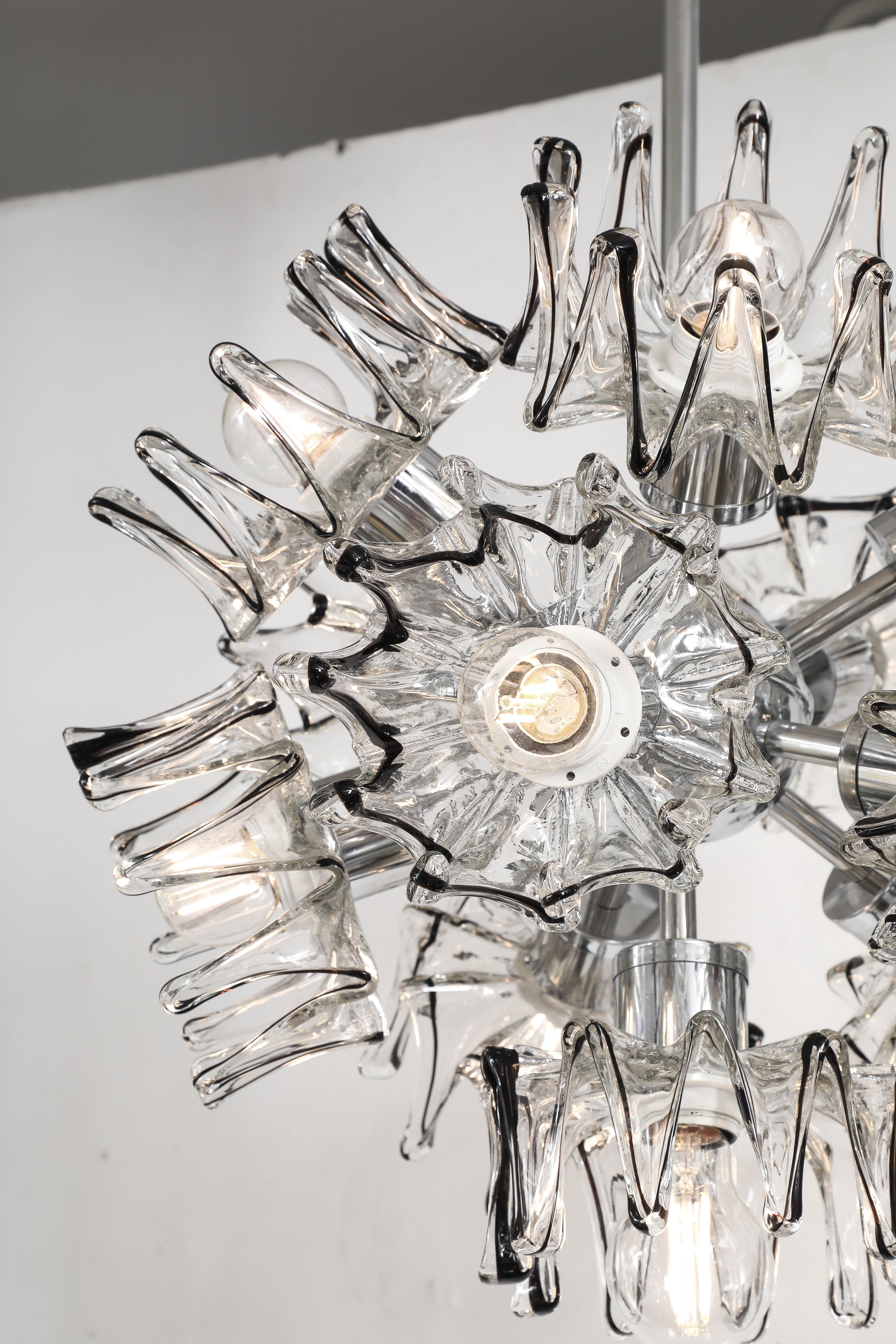 Lustre Spoutnik Mazzega des années 1970 en vente 2