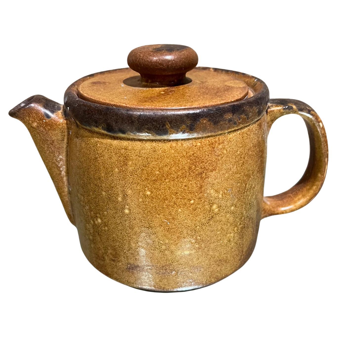 Théière émaillée Canyon Mesa de McCoy Art Pottery des années 1970