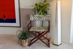 1970s McGuire Director’s X-Chair in Palm Print